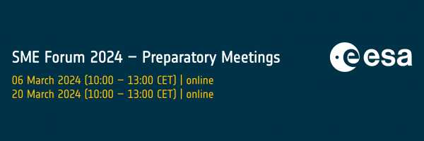 ESA SME forum preparatory meetings